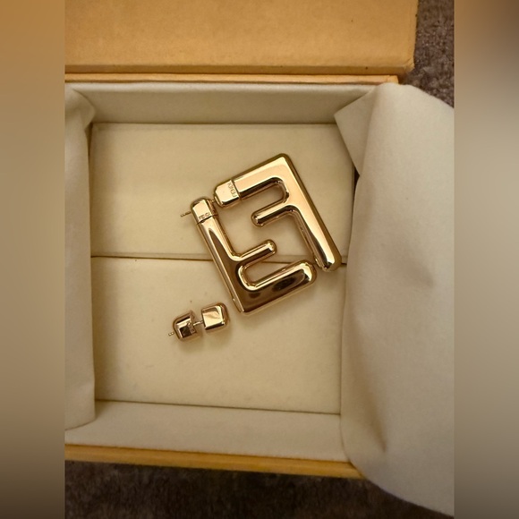 Fendi NTW + Box Logo Earrings - Picture 3 of 5
